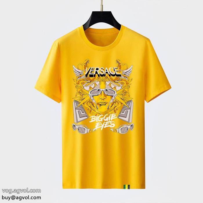 贅沢な逸品一目惚れした偽 ブランド 販売ヴェルサーチ半袖Tシャツ_0_4