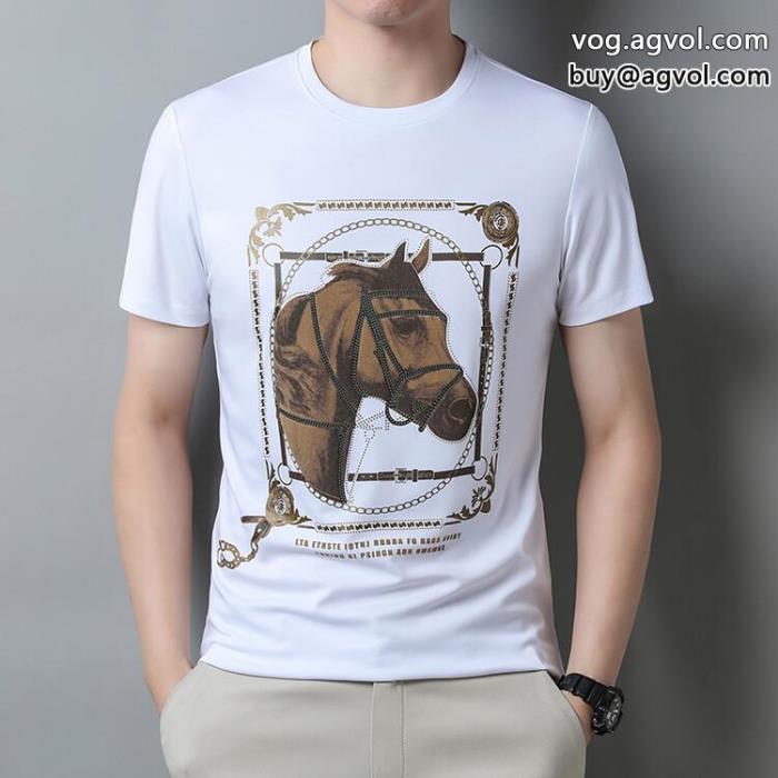 高いクオリティカワイイ雰囲気HERMESブランド 通販半袖Tシャツ_0_1