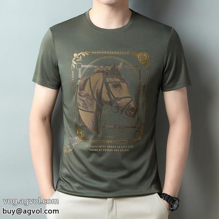 高いクオリティカワイイ雰囲気HERMESブランド 通販半袖Tシャツ_0_4