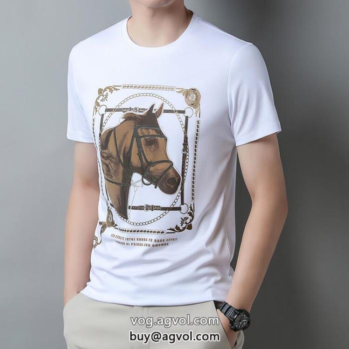 高いクオリティカワイイ雰囲気HERMESブランド 通販半袖Tシャツ_0_5