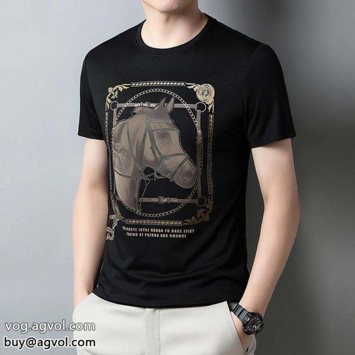 高いクオリティカワイイ雰囲気HERMESブランド 通販半袖Tシャツ_0_3
