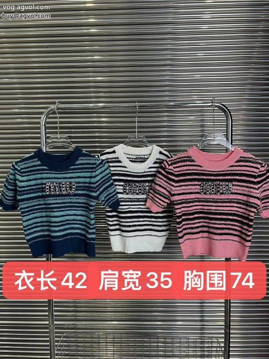 半袖Tシャツ通販 ブランド旬デザインこれからの季節、大活躍ミュウミュウ_0_2