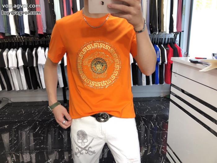VERSACE半袖Tシャツ偽 ブランド 販売快適な着心地先行予約販売_0_2