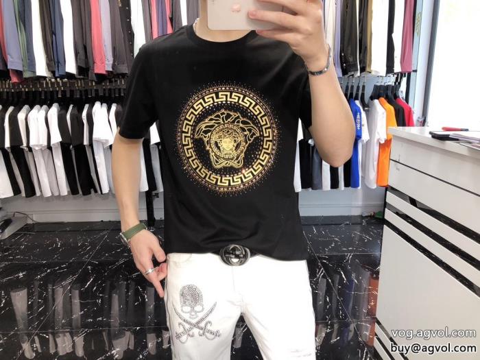 VERSACE半袖Tシャツ偽 ブランド 販売快適な着心地先行予約販売_0_4