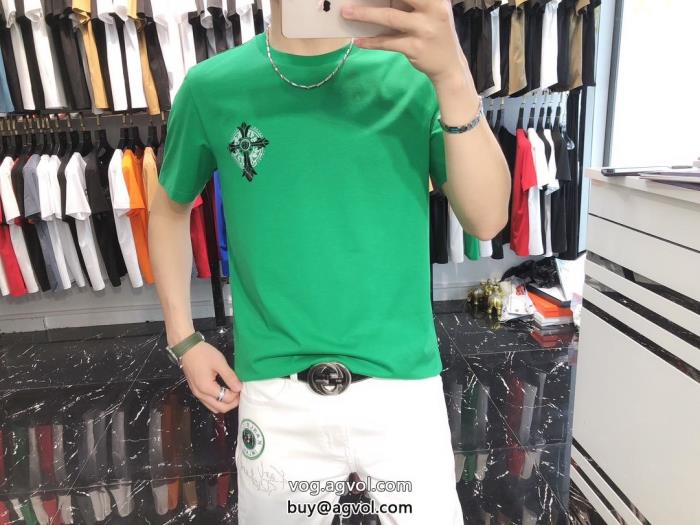 CHROME HEARTSブランド フェイクカジュアルさ大人気ブランド半袖Tシャツ_0_0
