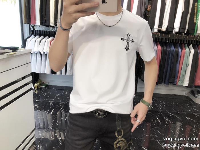 CHROME HEARTSブランド フェイクカジュアルさ大人気ブランド半袖Tシャツ_0_6