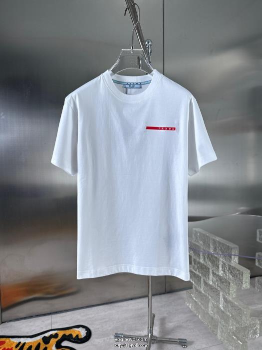 新しい斬新なスタイル高級感あるスタイル半袖Tシャツプラダ偽 ブランド 販売_0_0