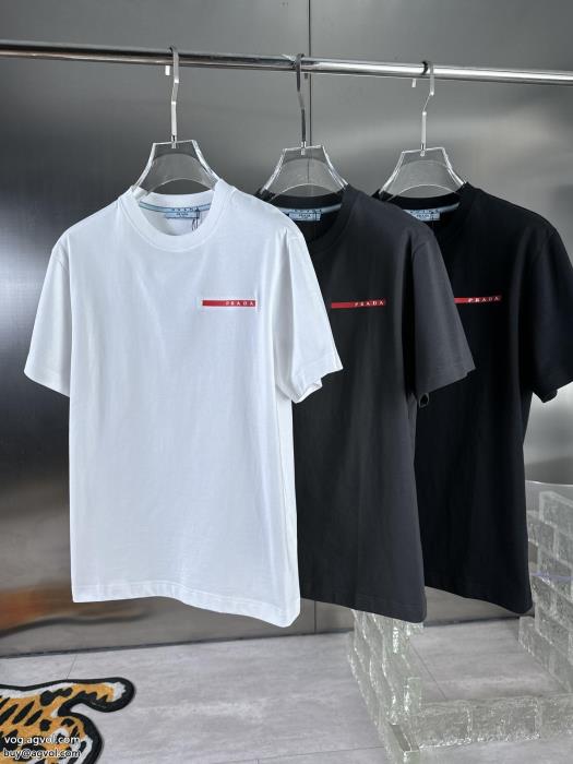 新しい斬新なスタイル高級感あるスタイル半袖Tシャツプラダ偽 ブランド 販売_0_2