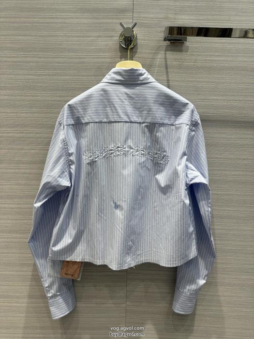 SS23完売必至在庫セールミュウミュウ長袖シャツブランド コピー  _0_1