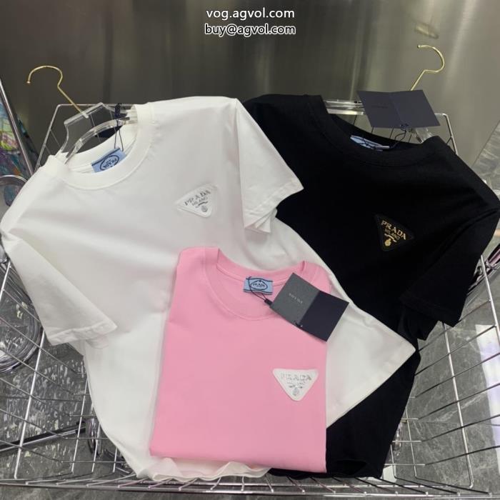 2023新作新品新作限定大人でエレ半袖Tシャツコピー ブランド 通販 安心PRADA_0_1