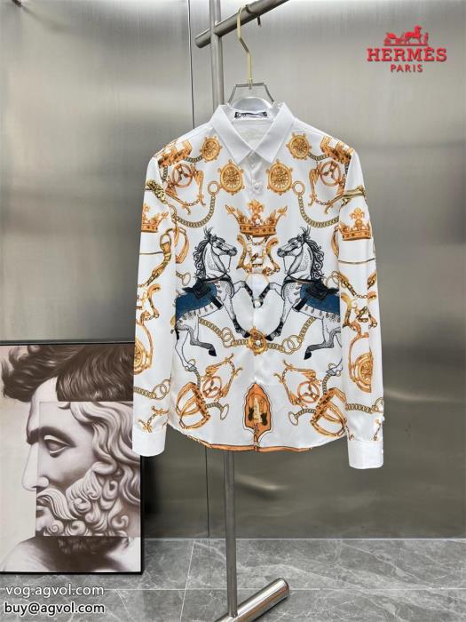 コピー 品 ブランドHERMES長袖シャツオシャレな印象に新着入荷_0_0
