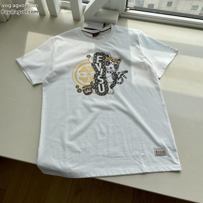 偽 ブランド 通販半袖TシャツEVISU素敵なデザイン話題沸騰_0_0