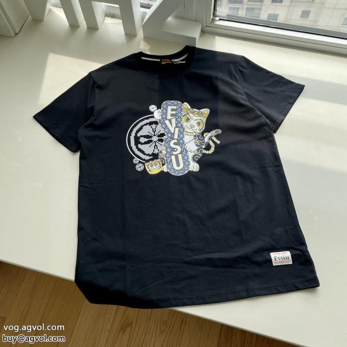 偽 ブランド 通販半袖TシャツEVISU素敵なデザイン話題沸騰_0_2