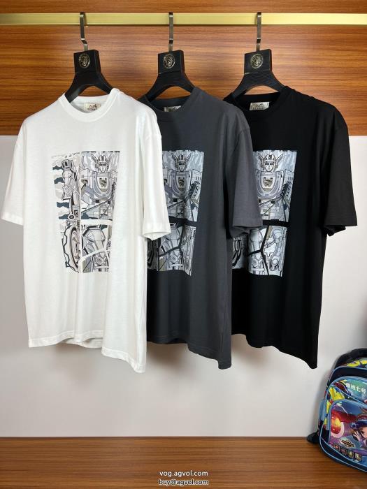 スーパー ブランド コピー半袖TシャツHERMES透け感優しい通年使えるアイテム_0_0
