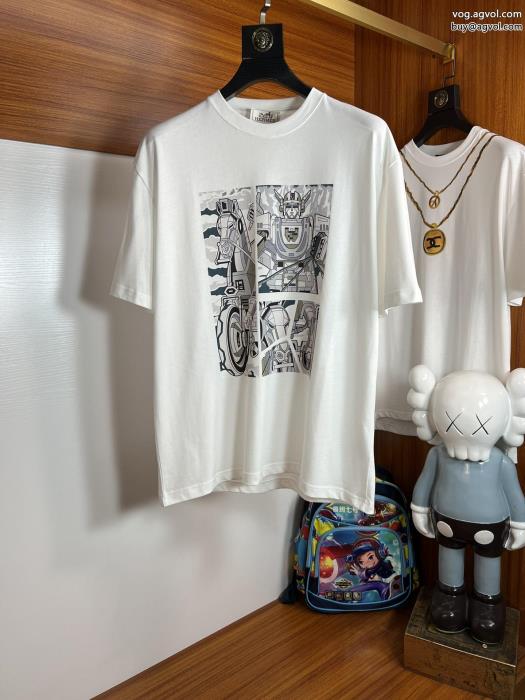 スーパー ブランド コピー半袖TシャツHERMES透け感優しい通年使えるアイテム_0_2