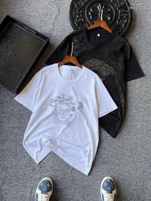 ブランド コピー 優良大人気オリジナルシンプル使えるVERSACE半袖Tシャツ_0_1