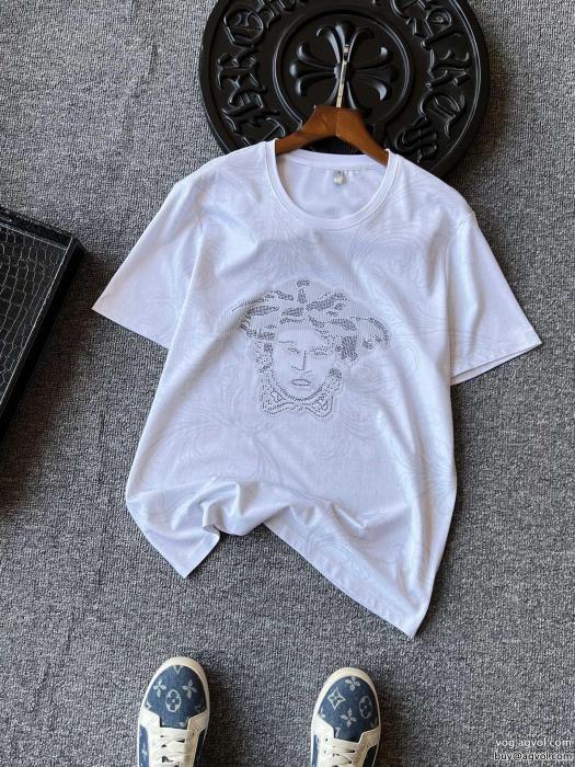 ブランド コピー 優良大人気オリジナルシンプル使えるVERSACE半袖Tシャツ_0_2
