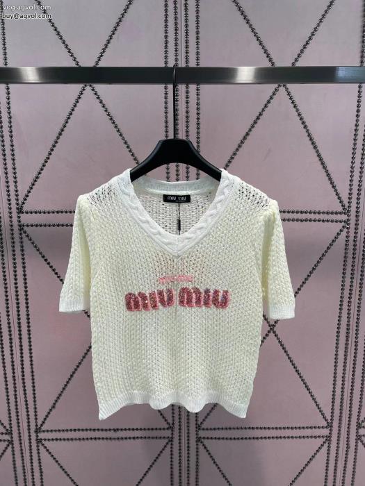 コピー ブランド 通販MIUMIU大人気セールお手軽な価格半袖Tシャツ_0_1
