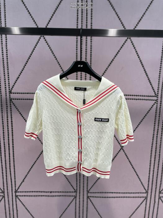 コピー 品 ブランドMIUMIU先行販売今年風半袖Tシャツ_0_0