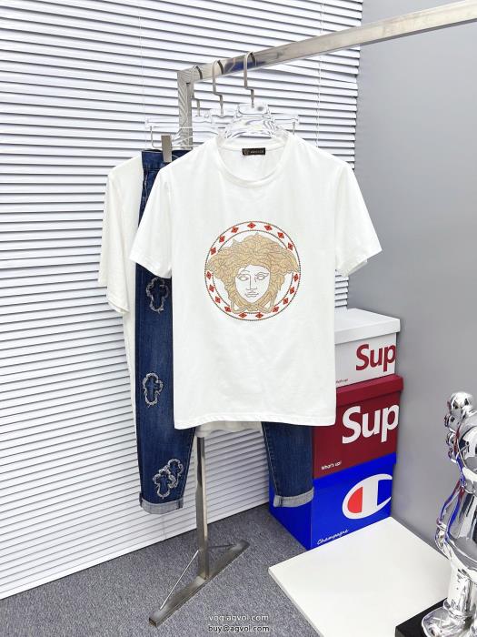 VERSACE半袖Tシャツ偽 ブランド 通販コスパ最強2023新作も続々登場!_0_1