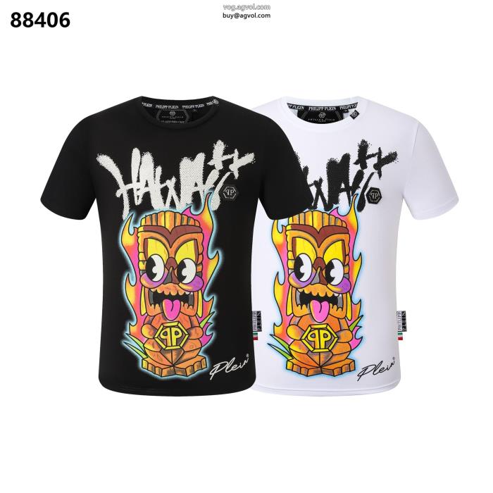 フィリッププレインブランド コピー  着まわしアクセント定番人気半袖Tシャツ_0_0