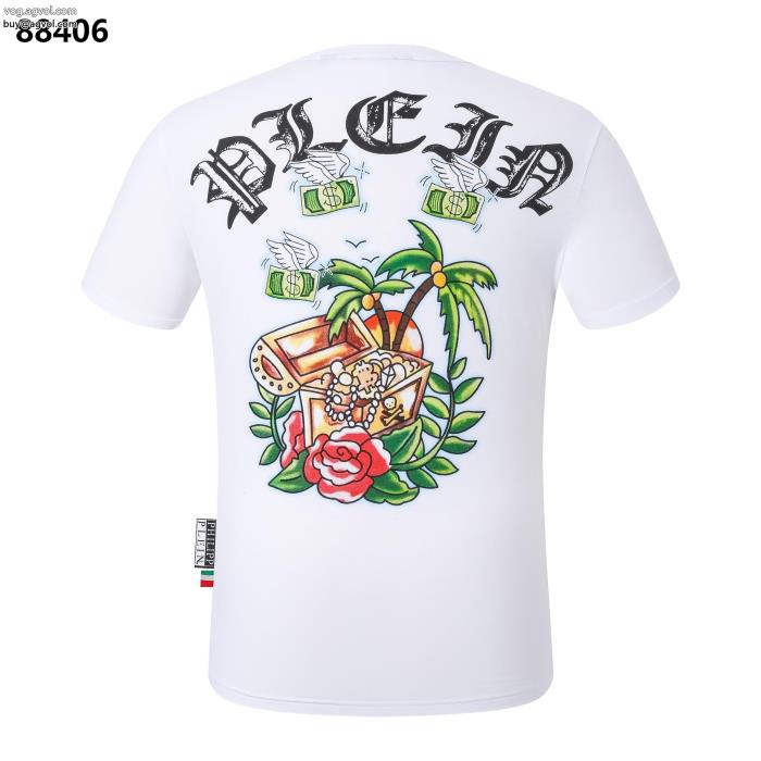 フィリッププレインブランド コピー  着まわしアクセント定番人気半袖Tシャツ_0_1