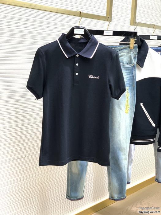 ブランド コピー 激安CH清涼感あるカジュアル大人っぽく見せ新作半袖Tシャツ_0_1