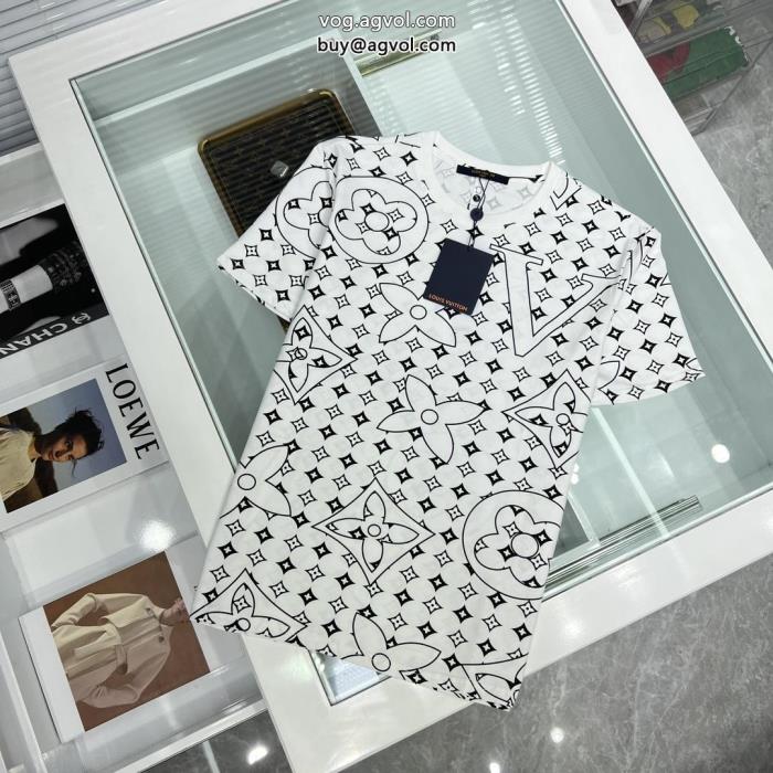 ブランド 品 コピー今年流大人っぽさきちんと感が抜群ルイ ヴィトン半袖Tシャツ_0_2