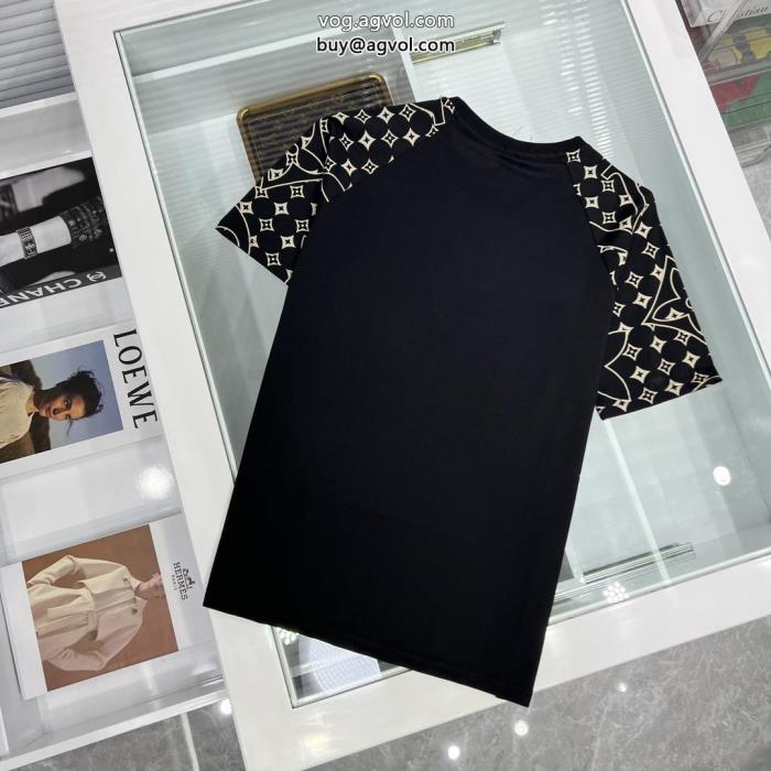 半袖Tシャツロゴが美しいきれいめな印象ルイ ヴィトン激安 通販 専門_0_3