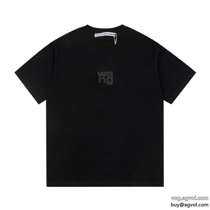 ALEXANDER WANGブランド コピー半袖Tシャツファッションに新しい色カジュアルで気分爽快_0_0