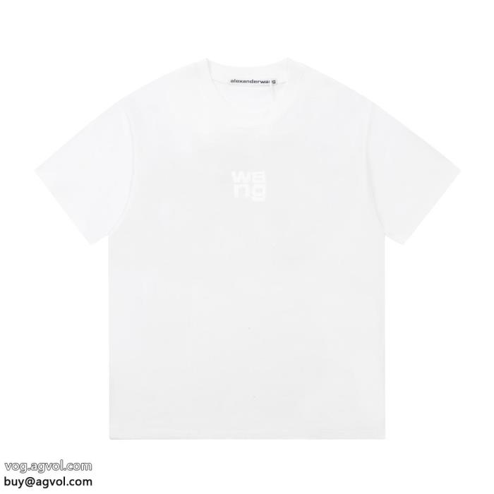 ALEXANDER WANGブランド コピー半袖Tシャツファッションに新しい色カジュアルで気分爽快_0_1