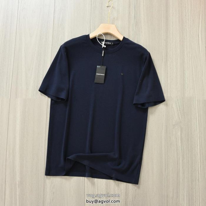アルマーニ切りっぱなしデザイン入荷予定半袖Tシャツブランド 偽物_0_2