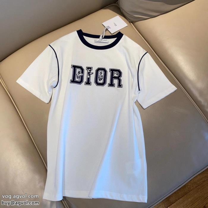 柔らかい色調圧倒的な人気DIOR半袖Tシャツ偽物 ブランド ショップ_0_0