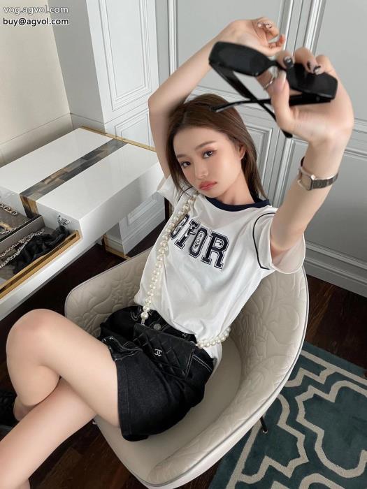 柔らかい色調圧倒的な人気DIOR半袖Tシャツ偽物 ブランド ショップ_0_2