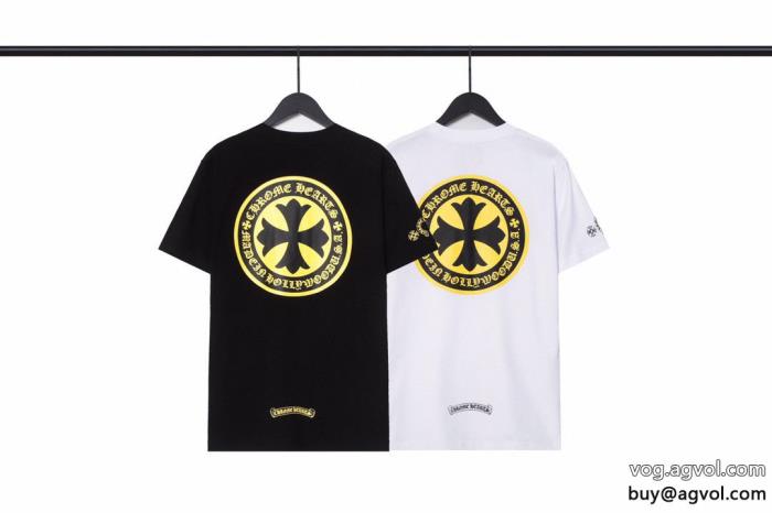期待値も高いアイテム夏の買い必須！半袖TシャツCHROME HEARTSコピー ブランド 販売_0_1