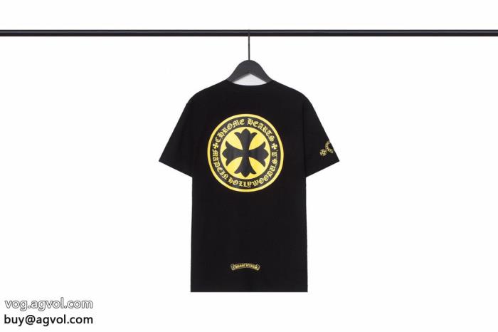 期待値も高いアイテム夏の買い必須！半袖TシャツCHROME HEARTSコピー ブランド 販売_0_3