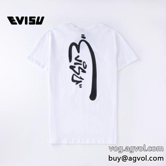 半袖Tシャツ大人の色味モード感の高い2023のスタイルEVISUブランド コピー  _0_0