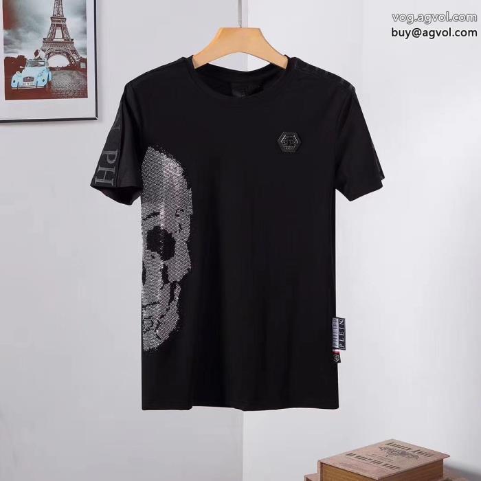 スーパー コピー どこで 買えるPHILIPP PLEIN半袖Tシャツオシャレな印象にクラシカルな雰囲気_0_0