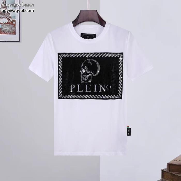 高級感ある今季新作 セール半袖Tシャツコピー ブランド 販売フィリッププレイン_0_2