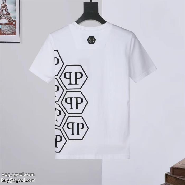 スーパー コピー 安心232023新作入手困難韓国の人気フィリッププレイン半袖Tシャツ_0_0