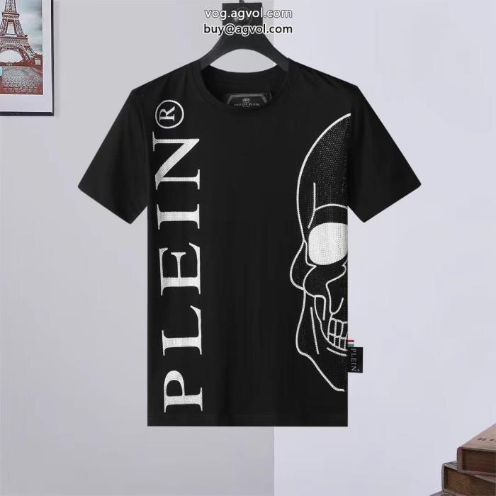 スーパー コピー 安心232023新作入手困難韓国の人気フィリッププレイン半袖Tシャツ_0_2