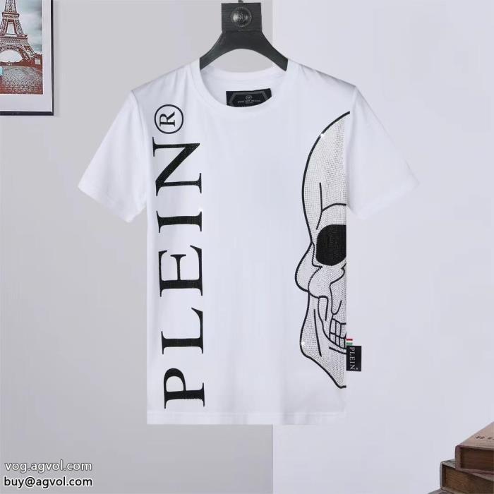 スーパー コピー 安心232023新作入手困難韓国の人気フィリッププレイン半袖Tシャツ_0_3