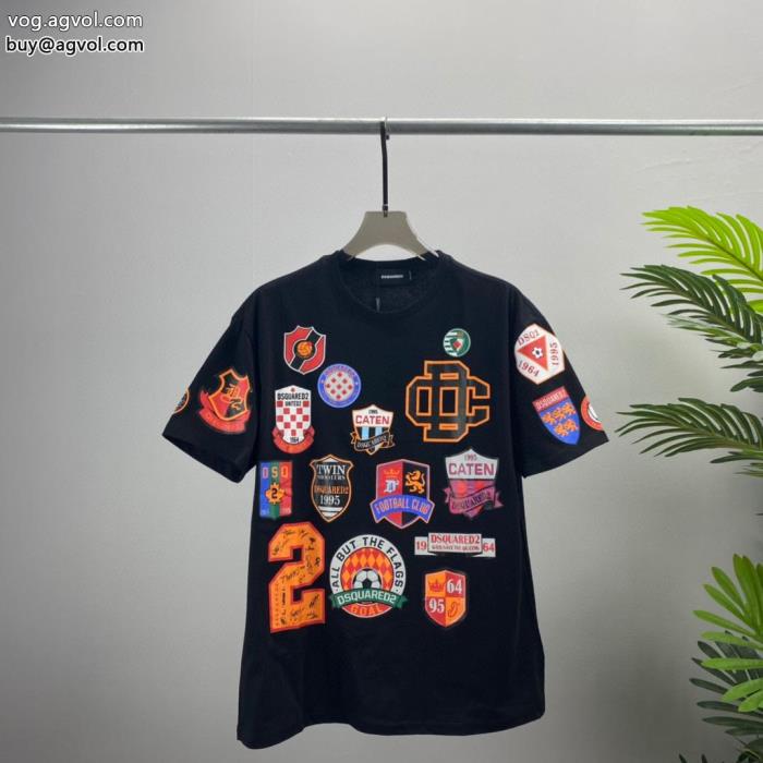 DSQUARED2最新☆大人気☆話題沸騰今季はトップスにおすすめブランド コピー  半袖Tシャツ_0_1