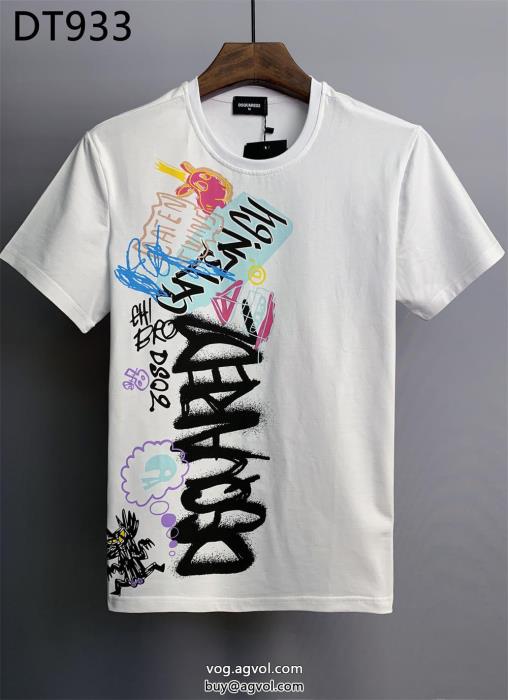 DSQUARED2ブランド 通販 激安奥行きのある岩ちゃん愛用半袖Tシャツ_0_0