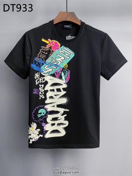 DSQUARED2ブランド 通販 激安奥行きのある岩ちゃん愛用半袖Tシャツ_0_2