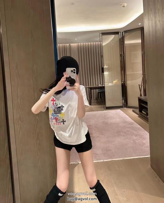 偽物 ブランド 販売2023限定新作カジュアルスタイルを軽快に半袖TシャツCHROME HEARTS_0_3