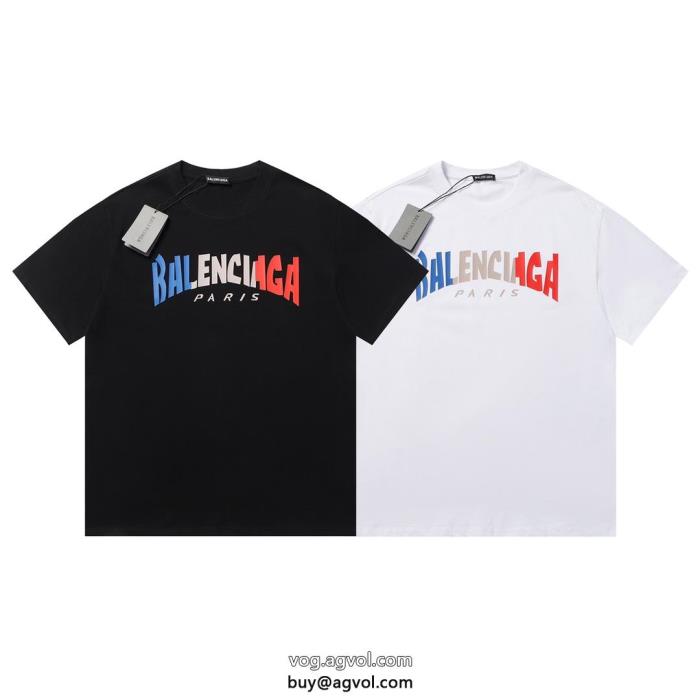 ブランド コピー 激安半袖Tシャツbalenciaga意外と相性がいいユニセックススタイル_1_2