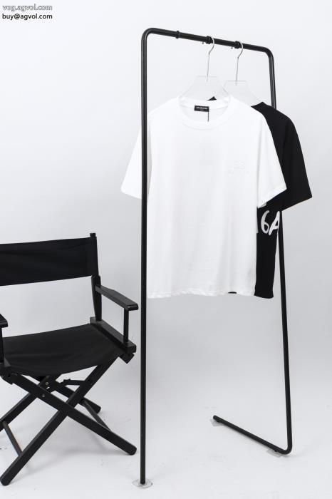 balenciaga素敵な夏の定番アイテム数量限定奇跡の入荷半袖Tシャツブランド スーパー コピー_0_2