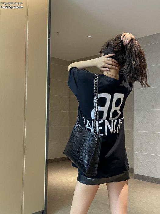 balenciaga素敵な夏の定番アイテム数量限定奇跡の入荷半袖Tシャツブランド スーパー コピー_0_3