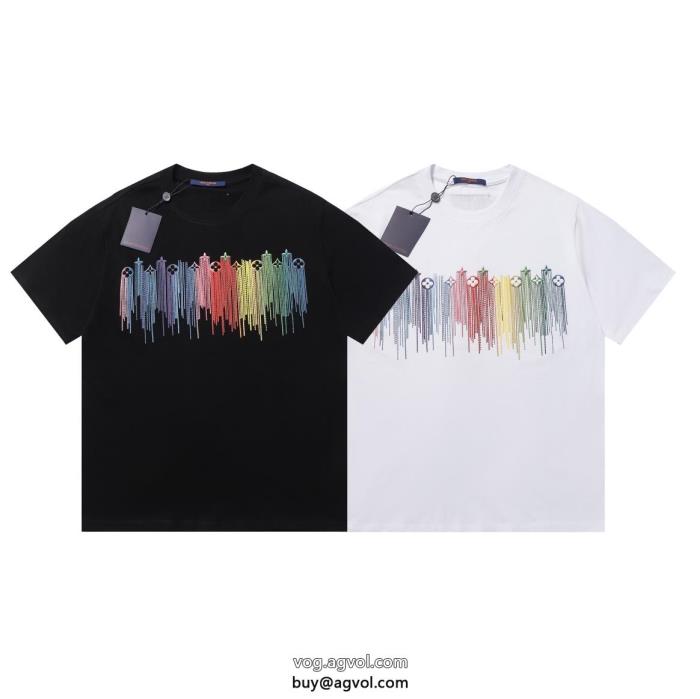 LOUIS VUITTONファッションの最先端！存在感のある半袖Tシャツ激安 ブランド 通販_0_1